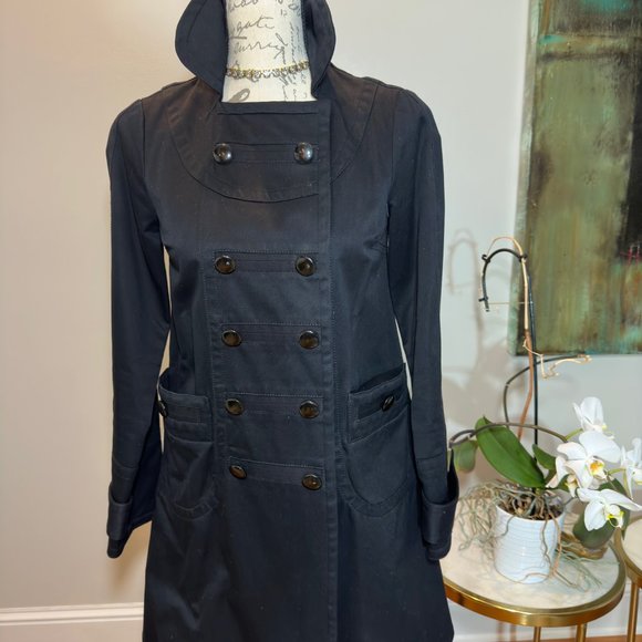 Marc by Marc Jacobs Navy Blue Trench Coat- XS - Picture 4 of 4